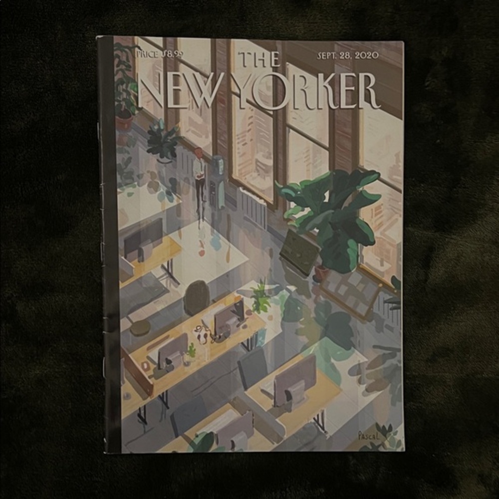 The New Yorker Magazine - Illustrated Office Cover (Sept. 28, 2020)